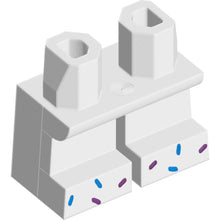 Part 41879pb027 - Legs Short with Dark Azure and Magenta Sprinkles on Feet Pattern