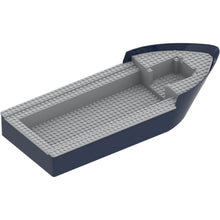 Part 4245c01 - Boat, Hull Giant Bow 50 x 20 x 7 with Light Bluish Gray Top (4245 / 4264)