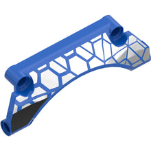 Part 42531pb001R - Technic, Panel Car Mudguard Arched 9 x 2 x 3 Straight Top with Silver Polygons and Thick Black Stripe Pattern Model Right Side