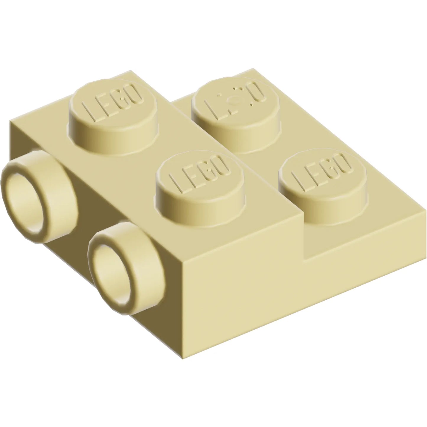 Teil 4304 - Platte, modifiziert 2 x 2 x 2/3 mit 2 Bolzen an der Seite - Hohlbodenrohr