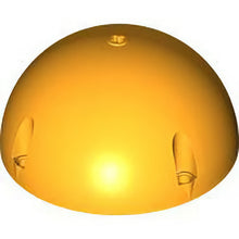 Part 4413 - Cylinder Hemisphere 11 x 11, Axle Hole in Center and 4 Pin Holes