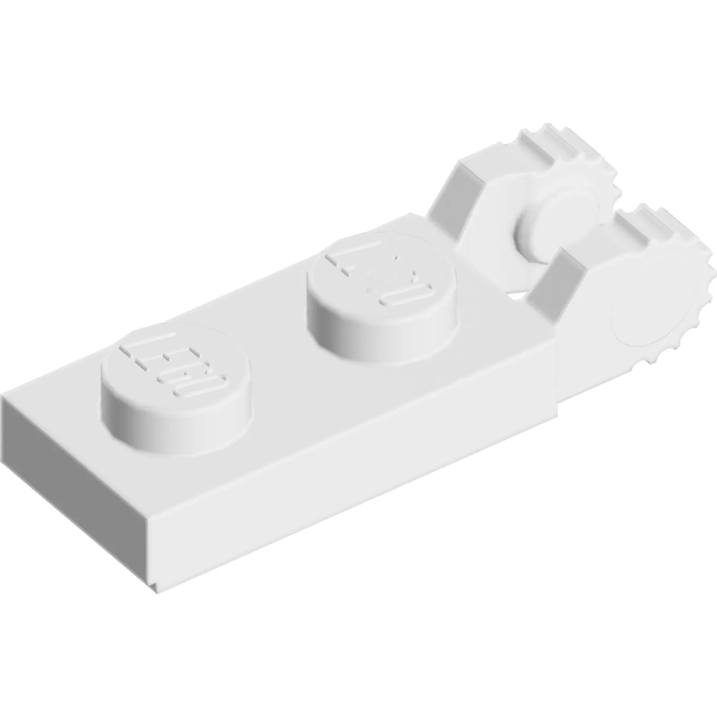 Part 44302 - Hinge Plate 1 x 2 Locking with 2 Fingers on End (Undetermined Type)