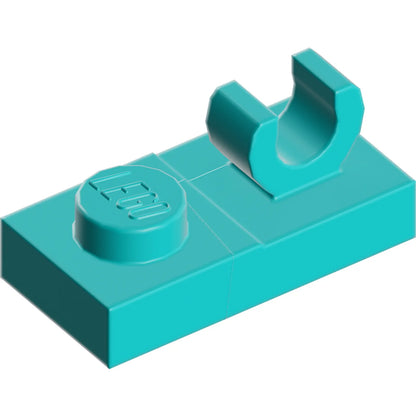 Part 44861 - Plate, Modified 1 x 2 with Open O Clip on Top