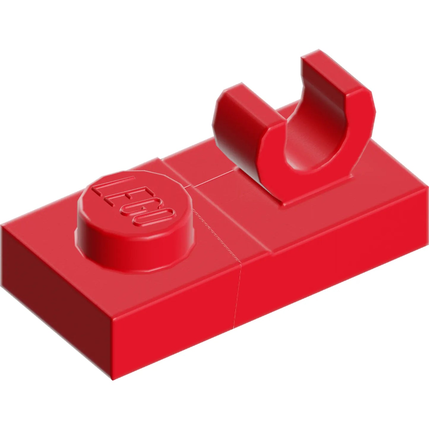 Part 44861 - Plate, Modified 1 x 2 with Open O Clip on Top