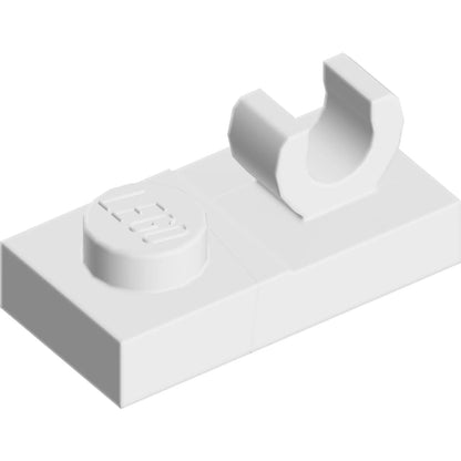 Part 44861 - Plate, Modified 1 x 2 with Open O Clip on Top