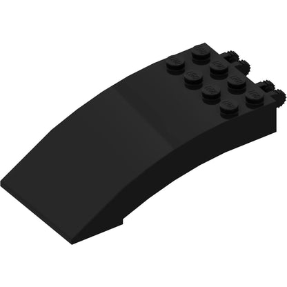 Part 46413 - Windscreen 8 x 4 x 2 Curved with Locking Dual 2 Fingers