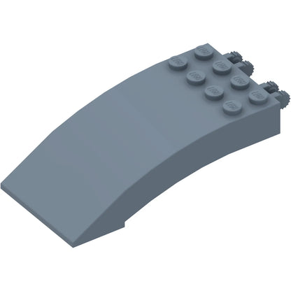 Part 46413 - Windscreen 8 x 4 x 2 Curved with Locking Dual 2 Fingers
