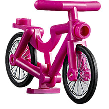 Part 4719c02 - Bicycle with Trans-Clear Wheels with Molded Black Hard Rubber Tires (4719 / 92851pb01)