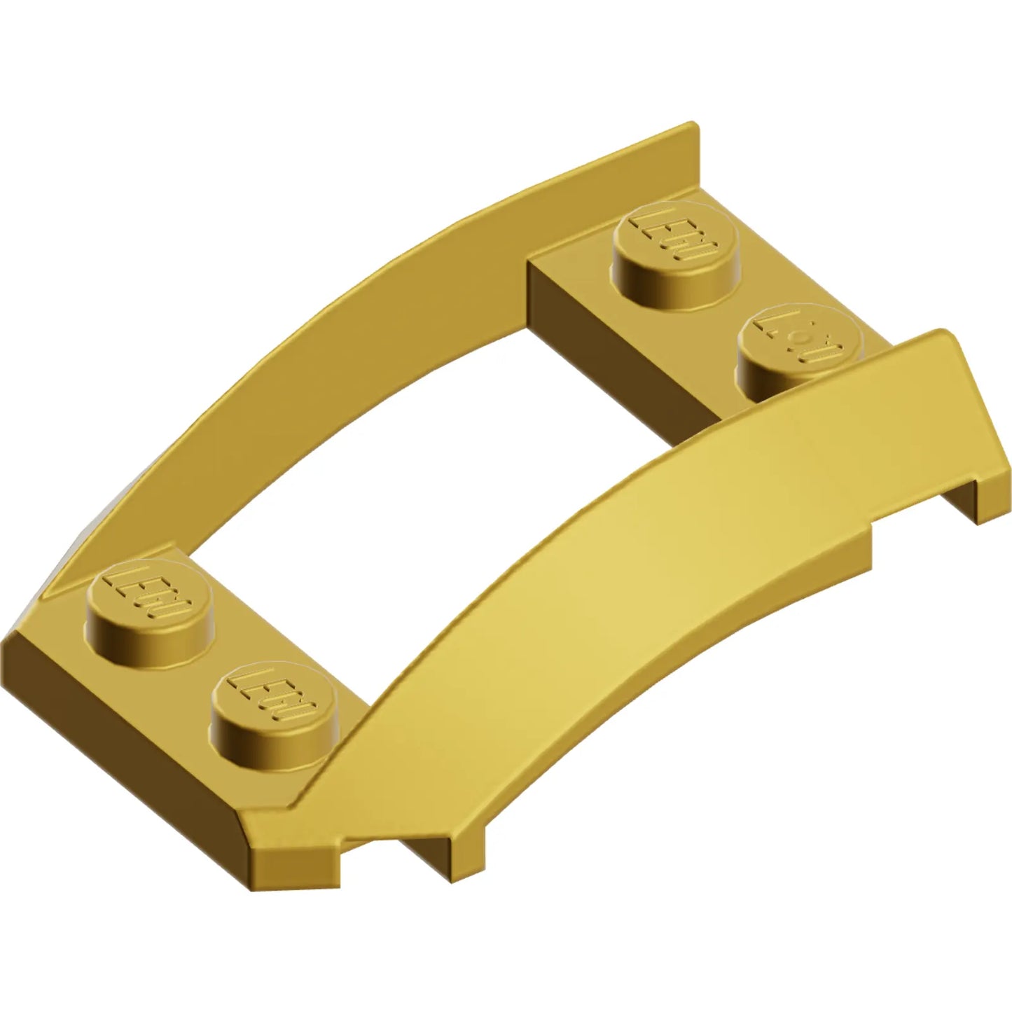 Part 47755 - Wedge 4 x 3 Open with Cutout and 4 Studs