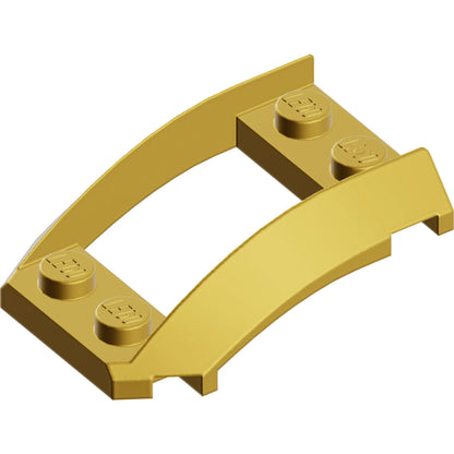 Part 47755 - Wedge 4 x 3 Open with Cutout and 4 Studs