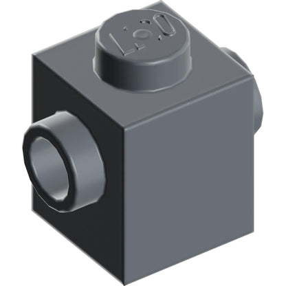Teil 47905 - Stein, modifiziert 1 x 1 mit Noppen auf 2 Seiten, gegenüber