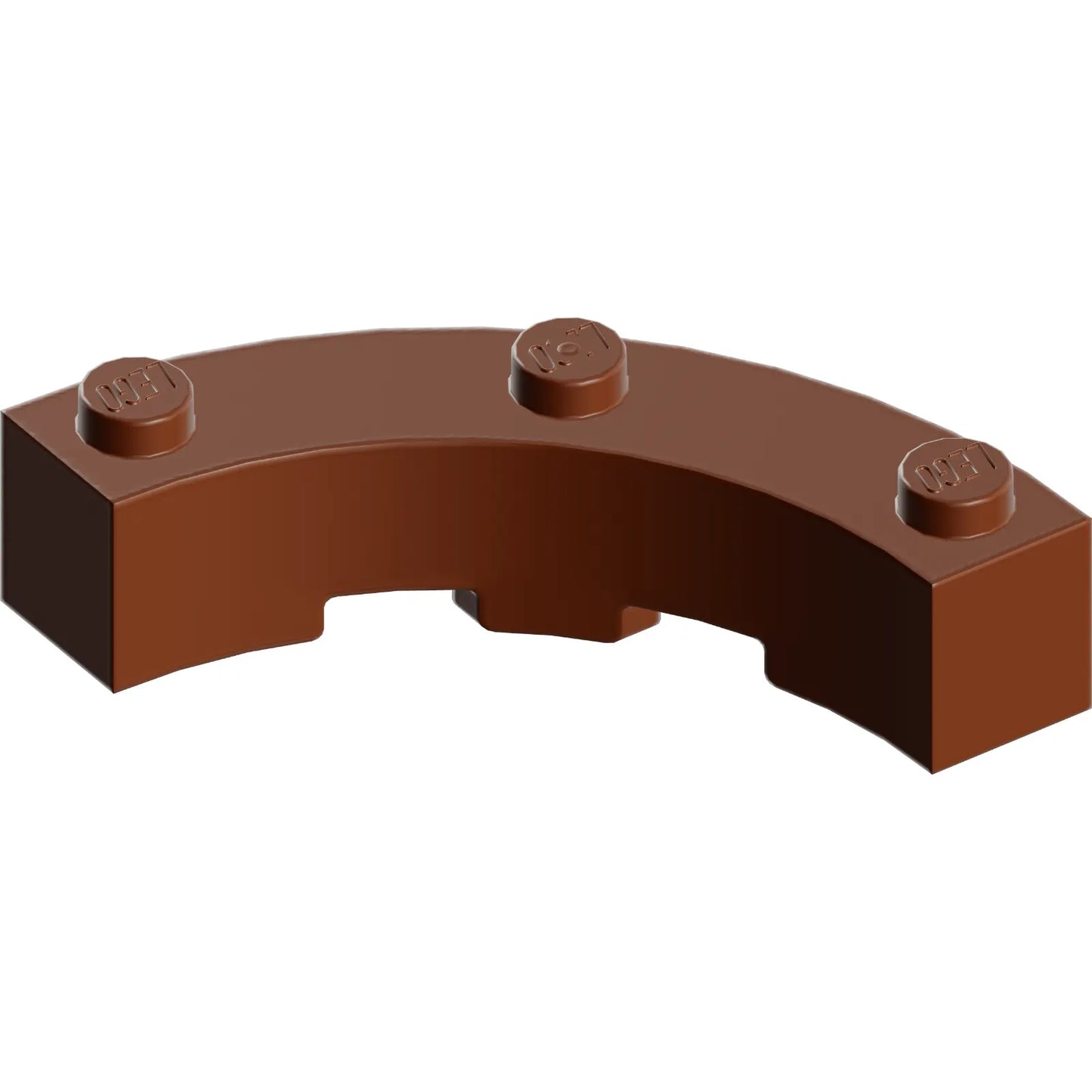 Part 48092 - Brick, Round Corner 4 x 4 Macaroni Wide with 3 Studs