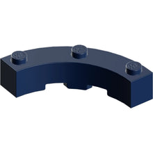 Part 48092 - Brick, Round Corner 4 x 4 Macaroni Wide with 3 Studs