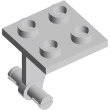 Part 4870 - Plate, Modified 2 x 2 Thin with Dual Wheels Holder - Split Pins
