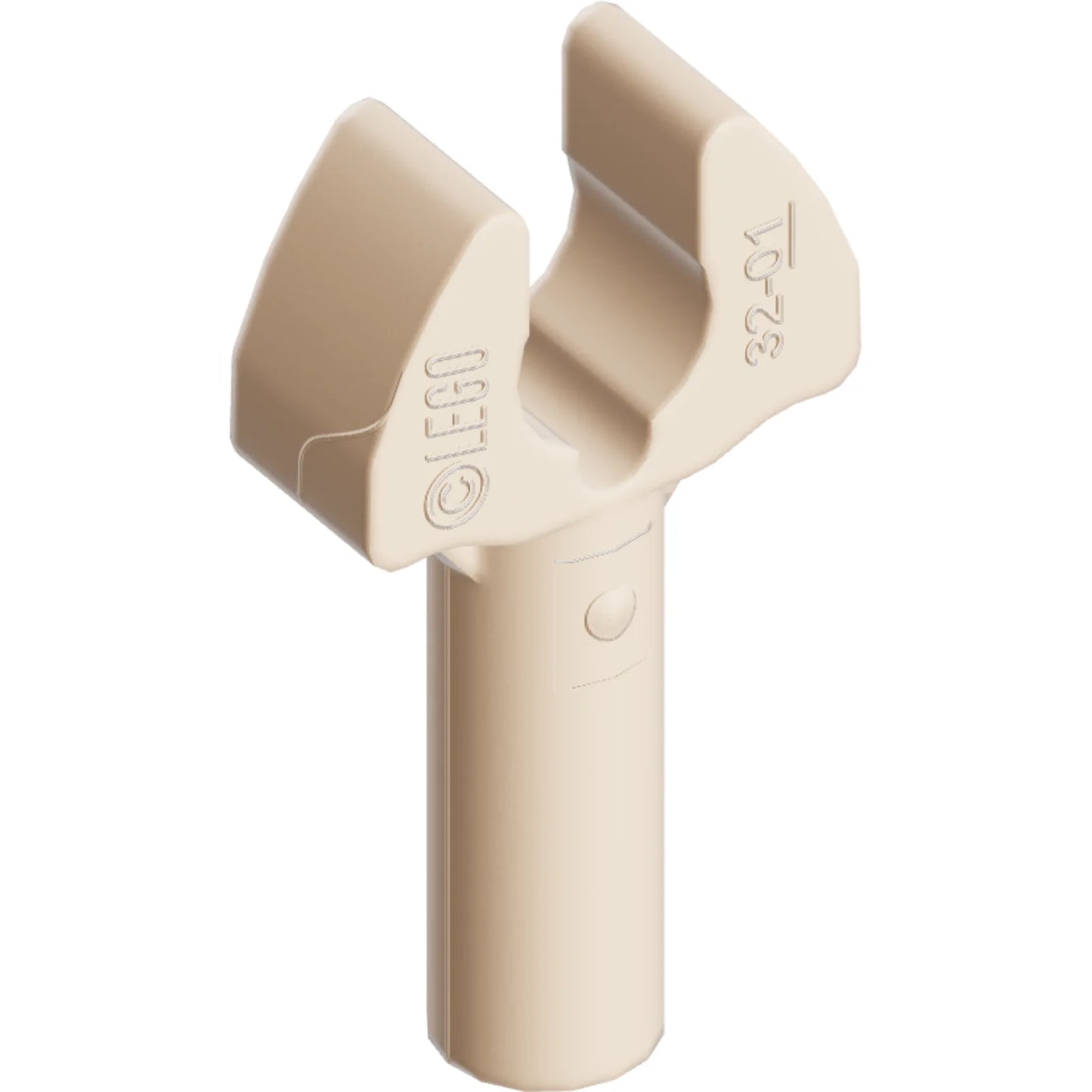 Part 48729b - Bar   1L with Clip Mechanical Claw - Cut Edges and Hole on Side