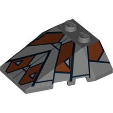Part 48933pb009 - Wedge 4 x 4 Triple with Stud Notches with Sith Nightspeeder Pattern 2