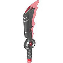 Part 4924pb01 - Minifigure, Weapon Sword with Molded Trans-Red Pommel, Jewel in Hilt, and Trailing Edge Pattern