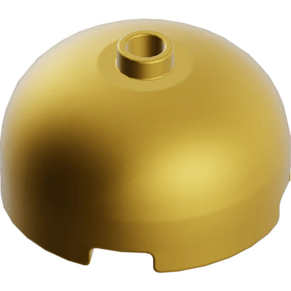 Teil 49308 - Ziegelstein, rund 3 x 3 x 1 1/3 Kuppeldach - offene Noppe