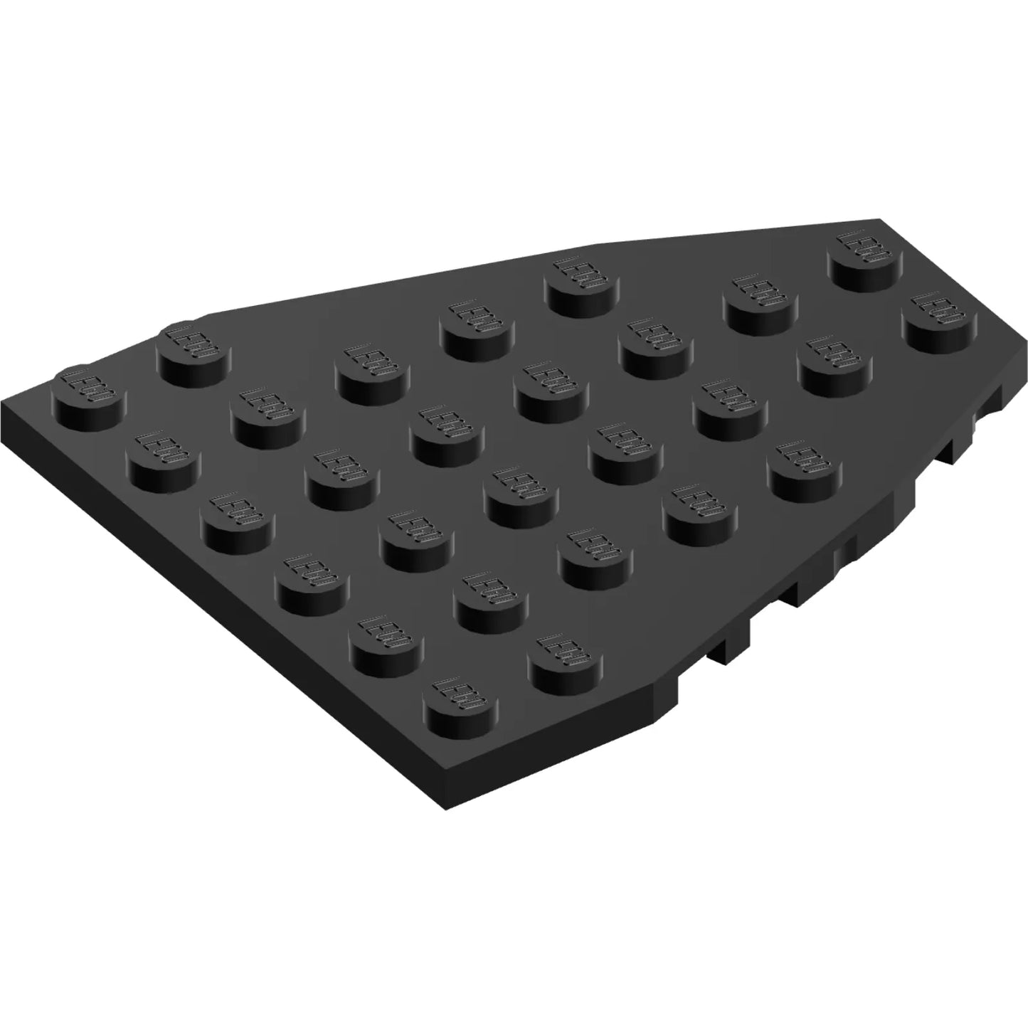 Teil 50303 - Keilplatte 7 x 6 mit Bolzenkerben (Bootsbugplatte)