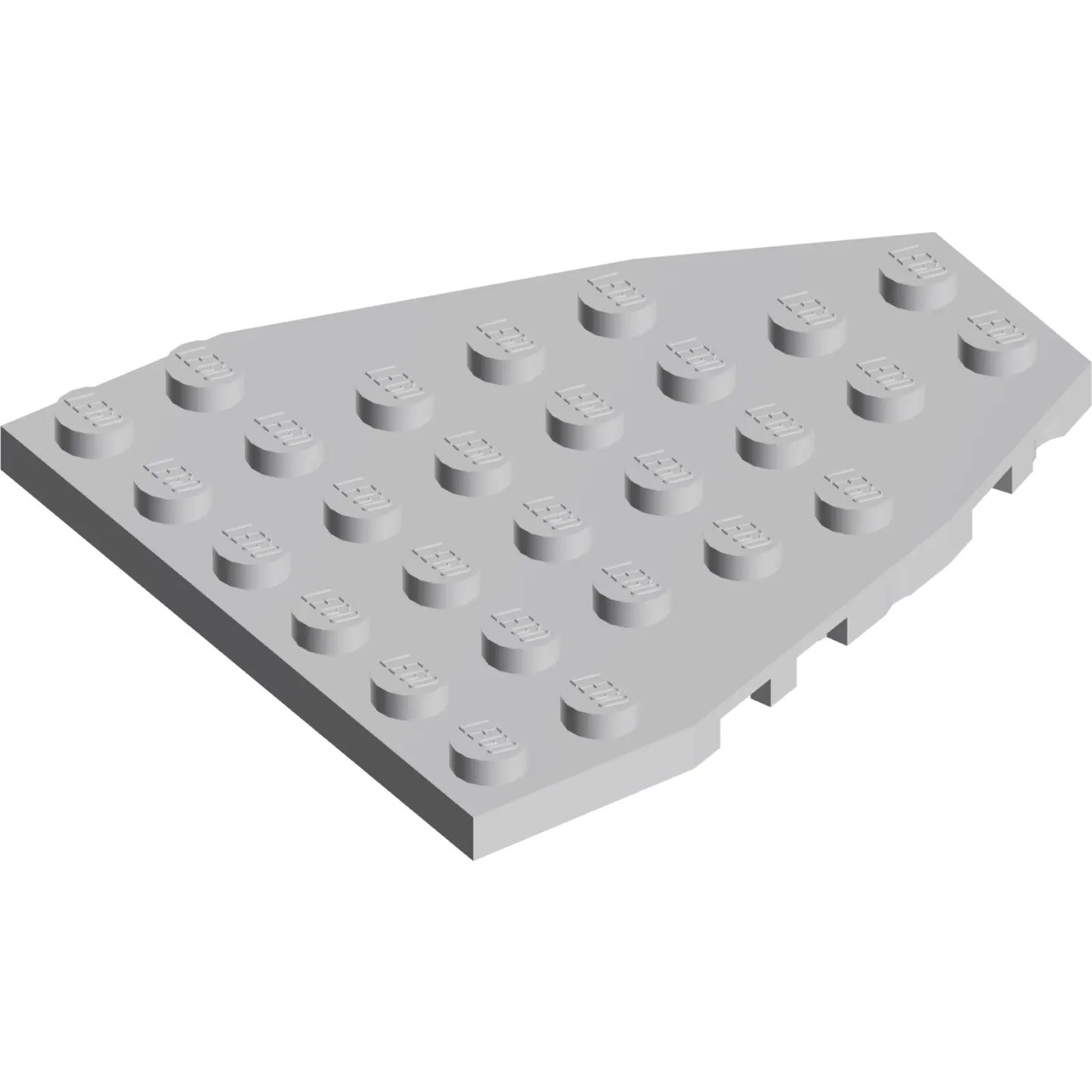 Teil 50303 - Keilplatte 7 x 6 mit Bolzenkerben (Bootsbugplatte)