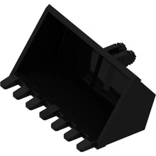 Part 50335 - Vehicle, Digger Bucket 7 Teeth 3 x 6, Rise Inside with Locking 2 Finger Hinge