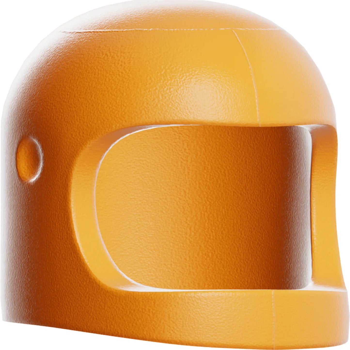 Part 50665 - Minifigure, Headgear Helmet Space / Town with Thick Chin Strap - with Visor Dimples (Reissue with Top Dimple)