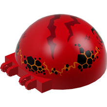 Part 50747pb12 - Windscreen 6 x 6 x 3 Canopy Half Sphere with Dual 2 Fingers with Globlin with Yellow and Orange Eyes Pattern