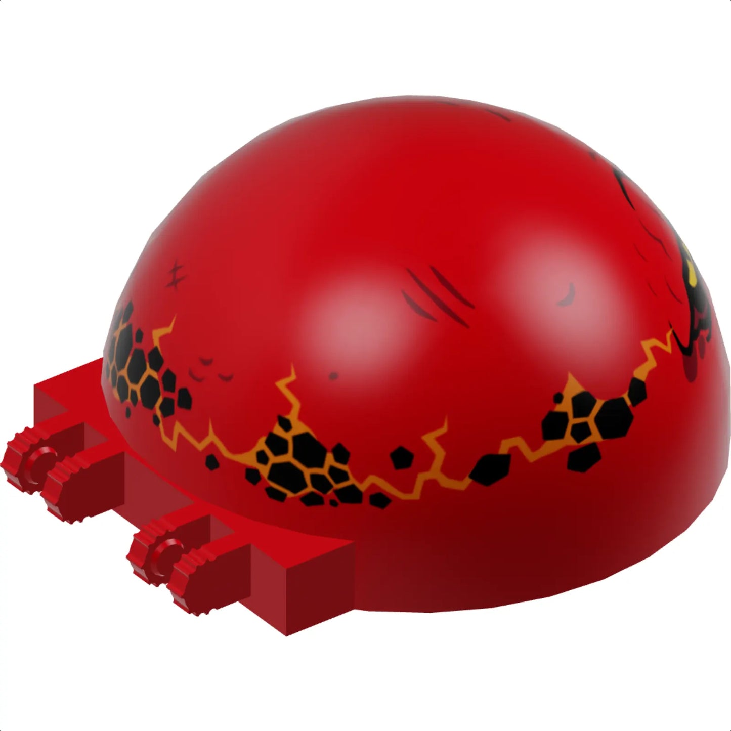 Part 50747pb13 - Windscreen 6 x 6 x 3 Canopy Half Sphere with Dual 2 Fingers with Globlin with Squinting Yellow Eyes Pattern