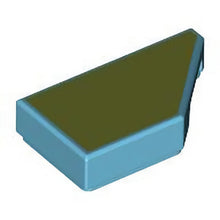 Part 5092pb001 - Tile, Modified 1 x 2 Wedge Right with Olive Green Surface Pattern