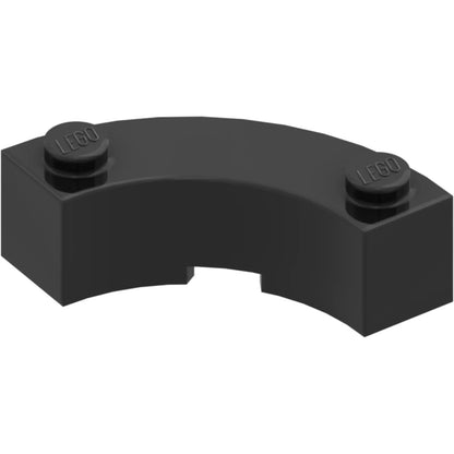 Part 5152 - Brick, Round Corner 3 x 3 Macaroni with 2 Studs