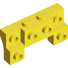 Part 52038 - Brick, Modified 2 x 4 - 1 x 4 with 2 Recessed Studs and Thick Side Arches