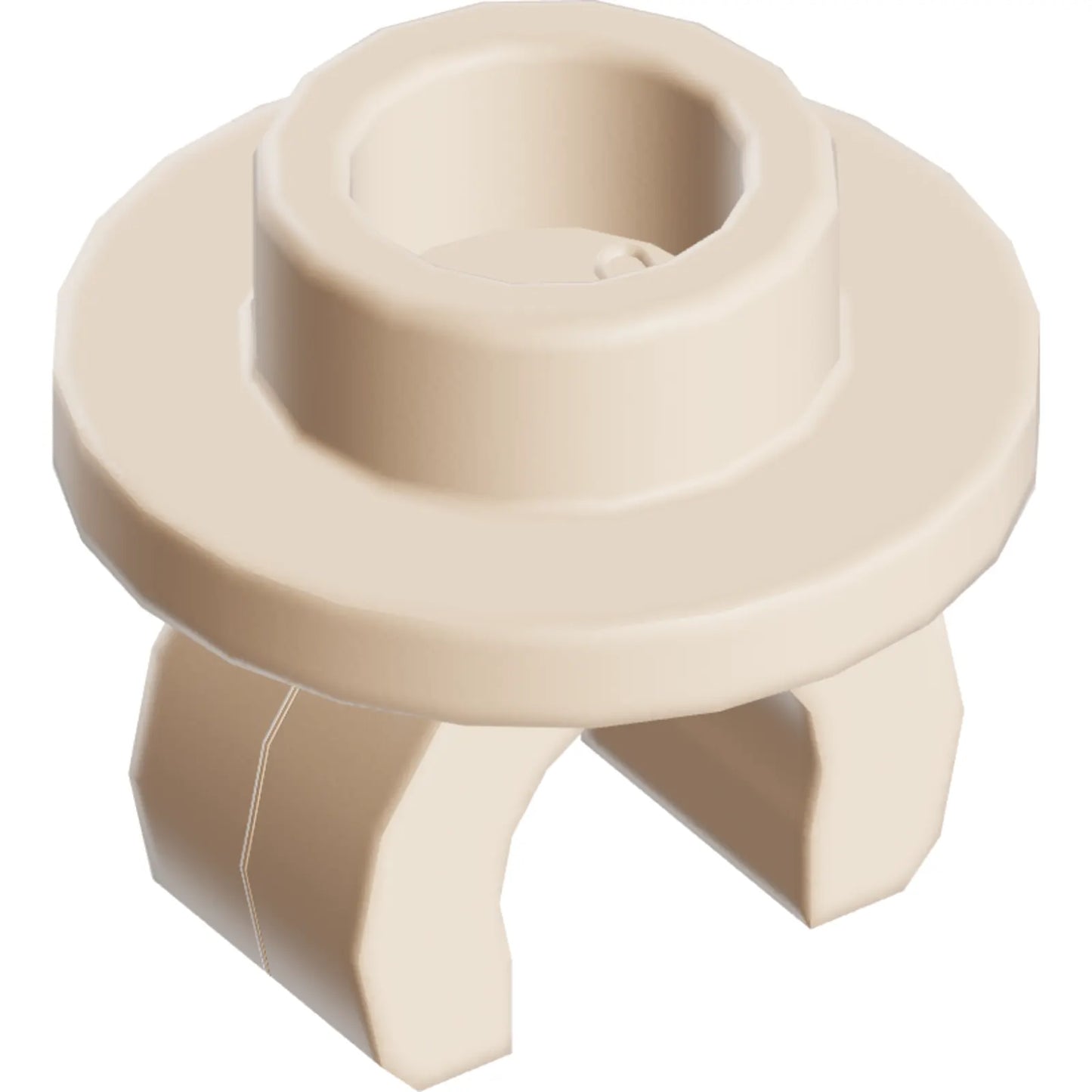 Part 5264 - Plate, Round 1 x 1 with Clip on Bottom