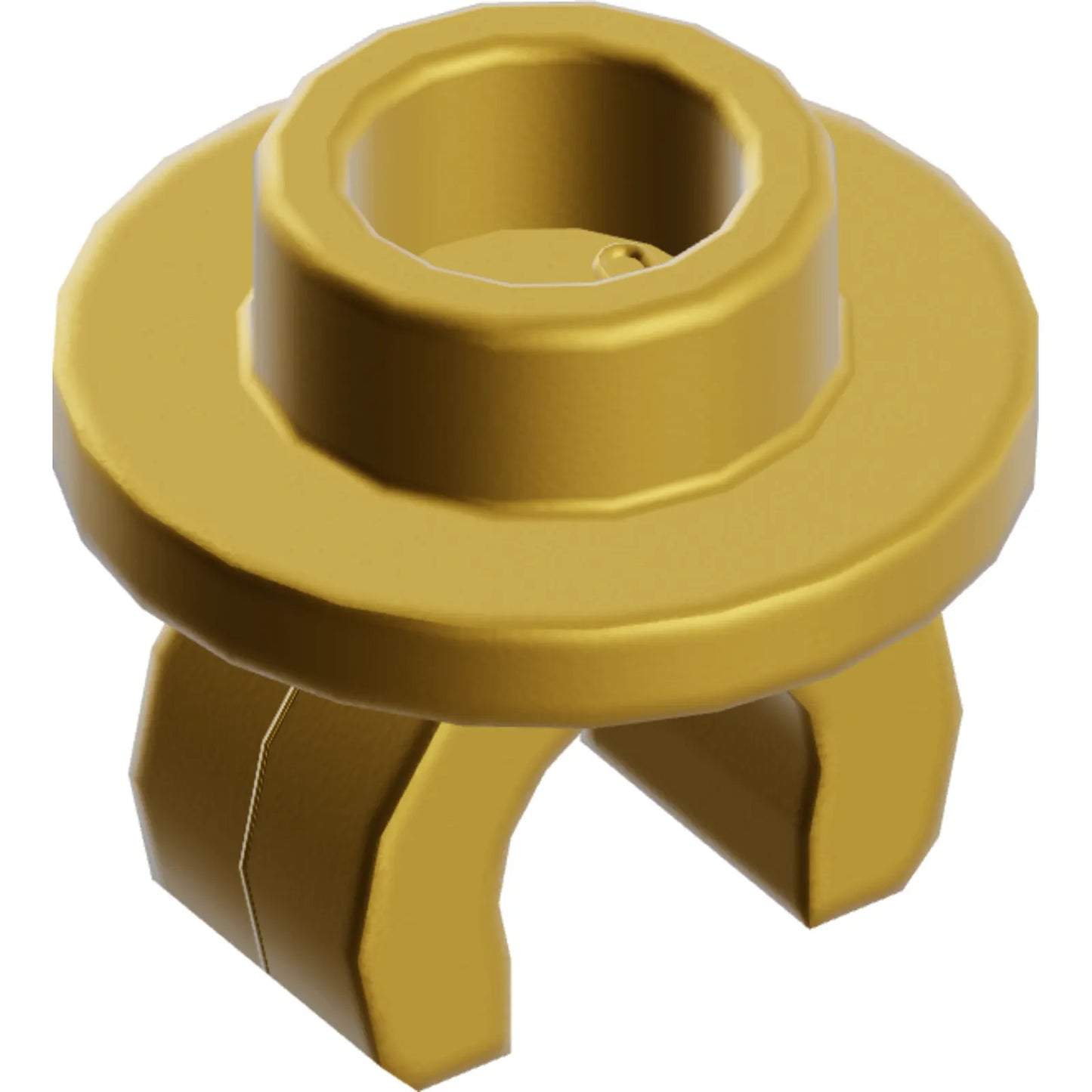 Part 5264 - Plate, Round 1 x 1 with Clip on Bottom