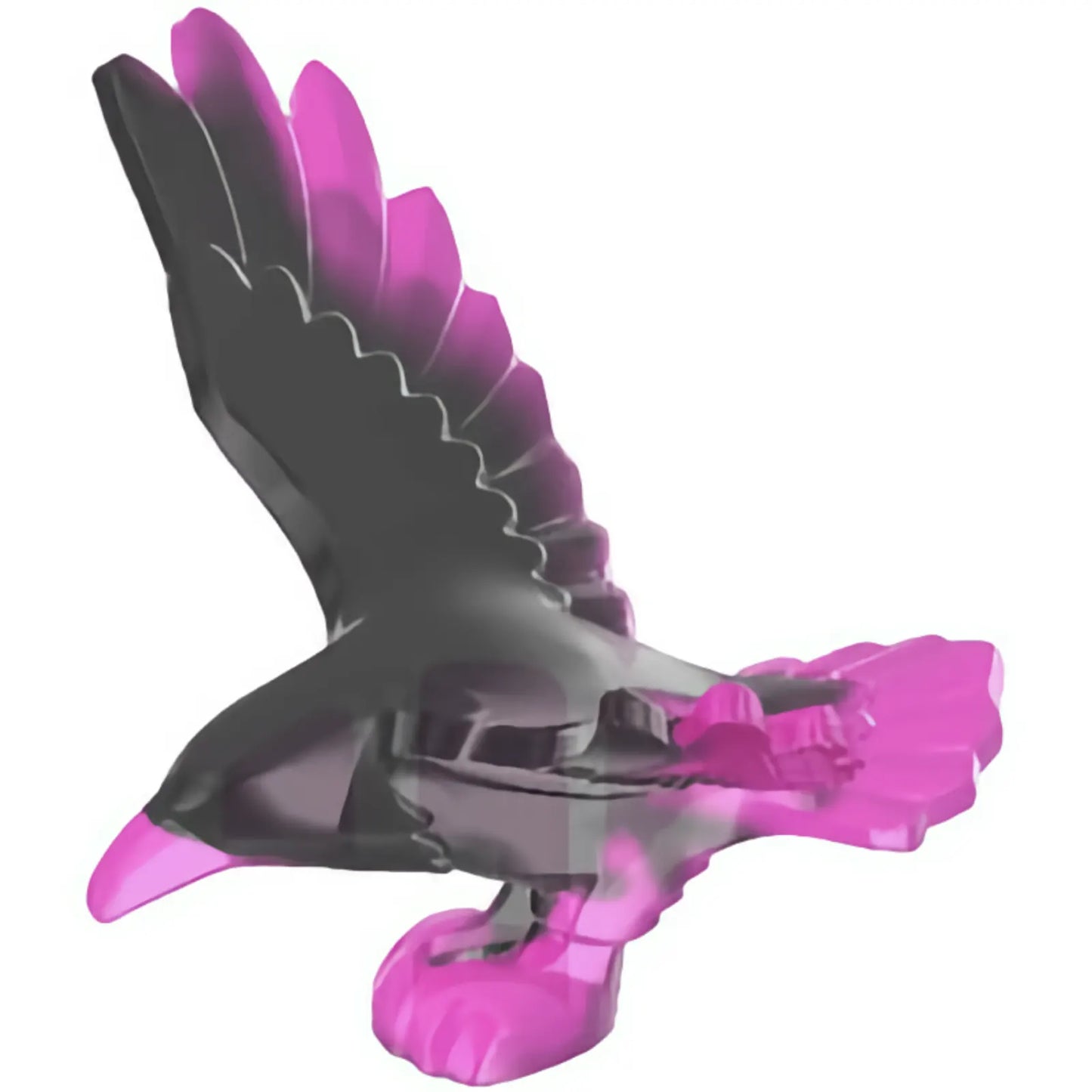 Part 5272pb01 - Bird, Raven with Spread Wings with Marbled Black Pattern