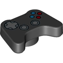 Part 53118pb01 - Minifigure, Utensil Video Game Controller with Silver Directional Pad and Thumbsticks, Blue and Red Buttons Pattern