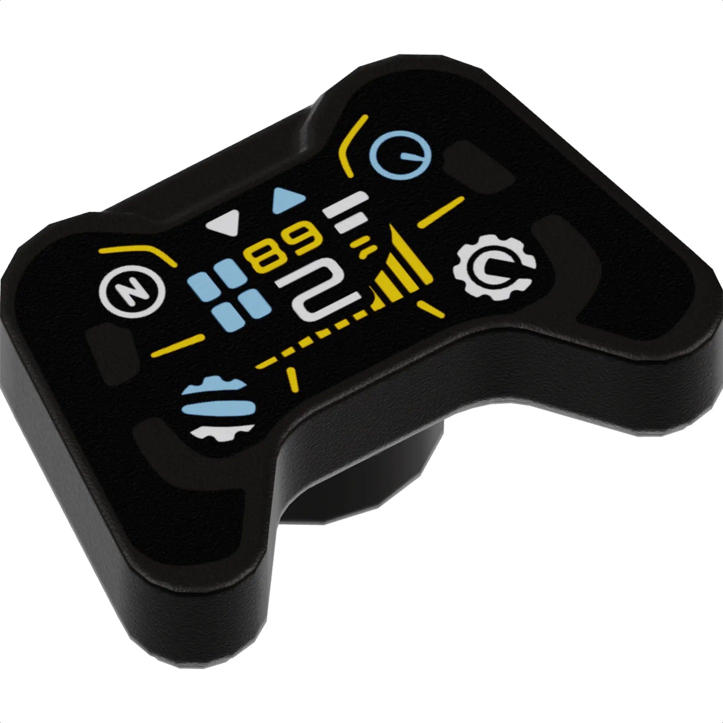 Part 53118pb02 - Minifigure, Utensil Video Game Controller with Steering Wheel Display Pattern