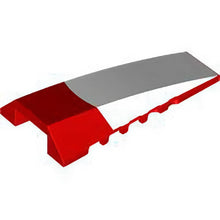Part 5382pb001 - Wedge 8 x 4 Triple Curved No Studs with White Panel Pattern
