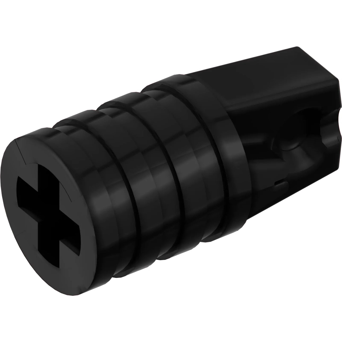Part 53923 - Hinge Cylinder 1 x 2 Locking with 1 Finger and Axle Hole on Ends without Slots