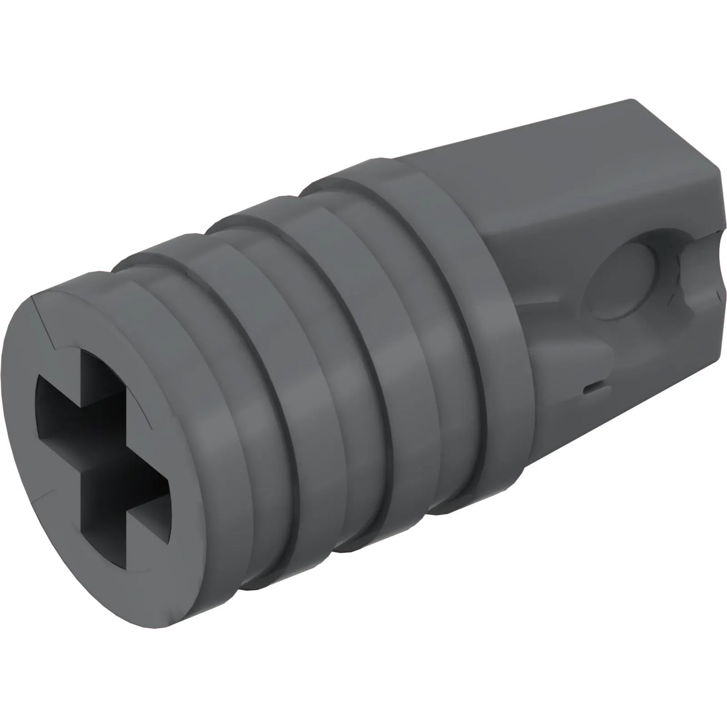 Part 53923 - Hinge Cylinder 1 x 2 Locking with 1 Finger and Axle Hole on Ends without Slots