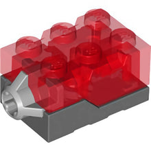 Part 54930c01 - Electric, Light Brick 2 x 3 x 1 1/3 with Trans-Red Top and Red LED Light