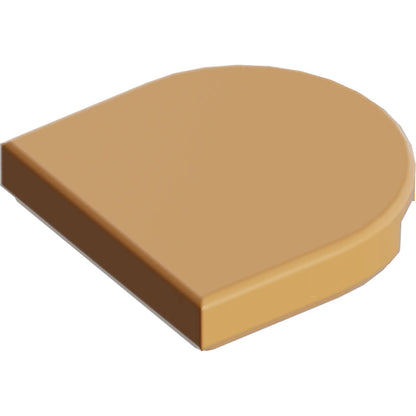 Part 5520 - Tile, Round 2 x 2 Half Circle Extended