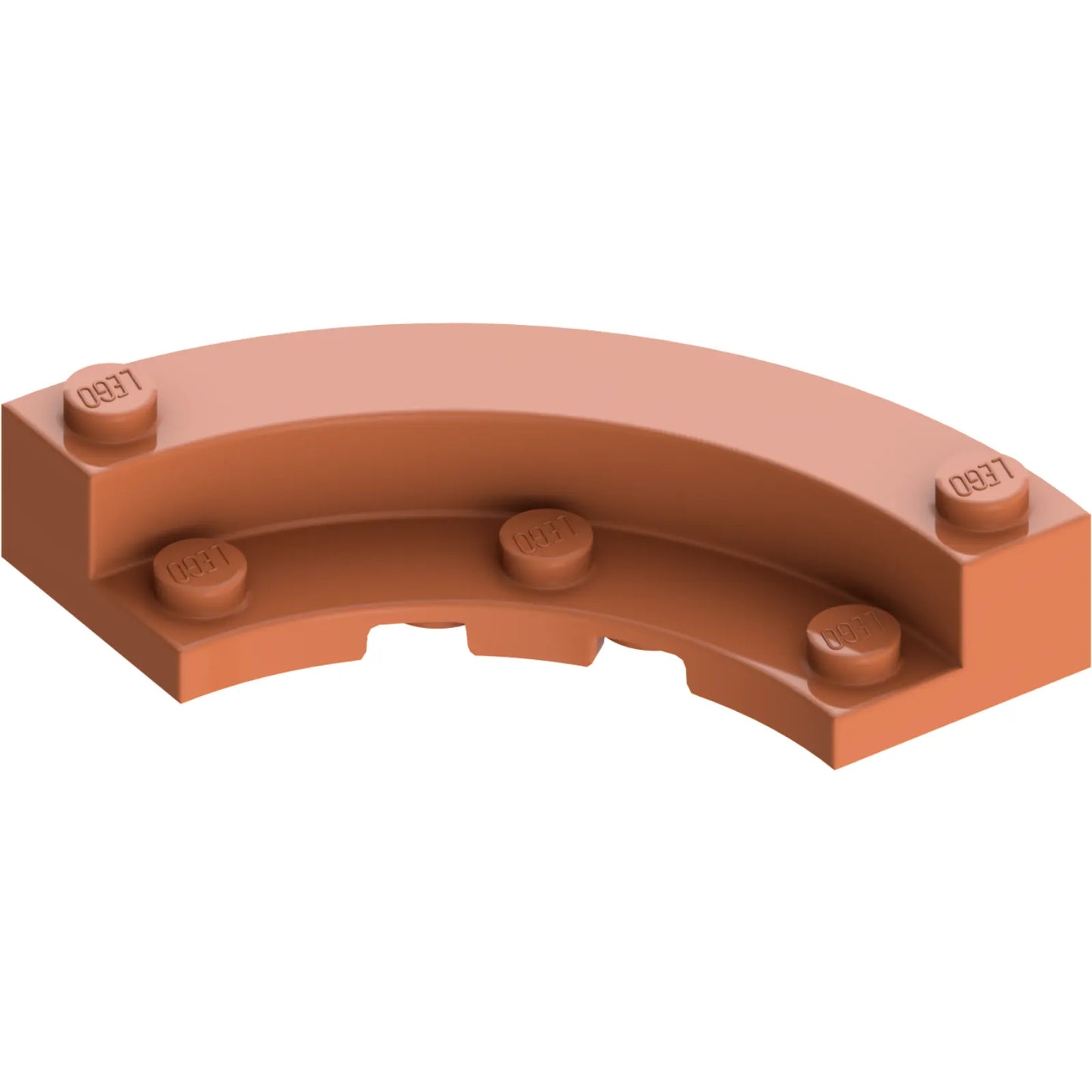 Teil 5532 - Ziegelstein, runde Ecke 5 x 5 Makkaroni mit 4 x 4 runden Platten-Makkaroni