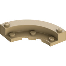 Part 5532 - Brick, Round Corner 5 x 5 Macaroni with 4 x 4 Round Plate Macaroni