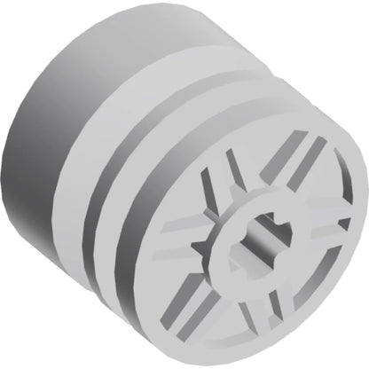 Part 55982 - Wheel 18mm D. x 14mm with Axle Hole, Fake Bolts and Shallow Spokes