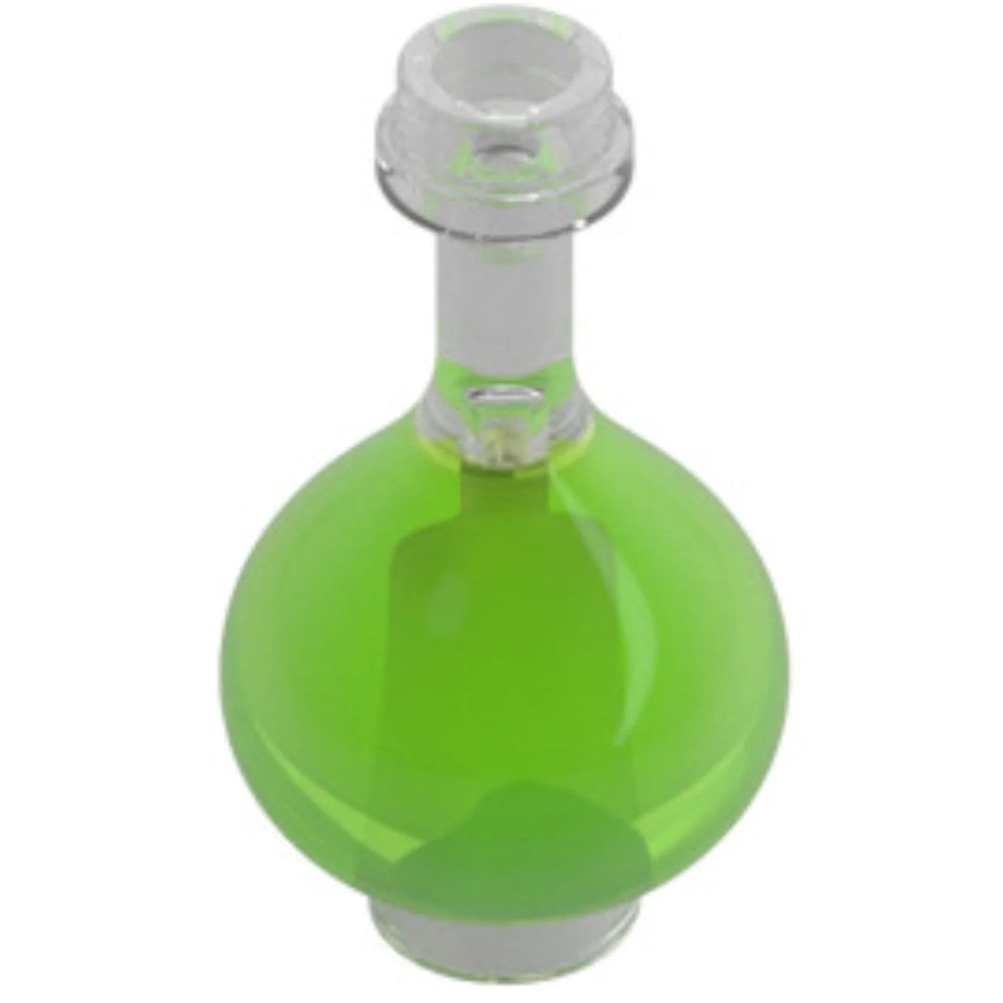 Part 5608pb03 - Minifigure, Utensil Bottle, Florence Flask with Molded Trans-Bright Green Fluid Pattern