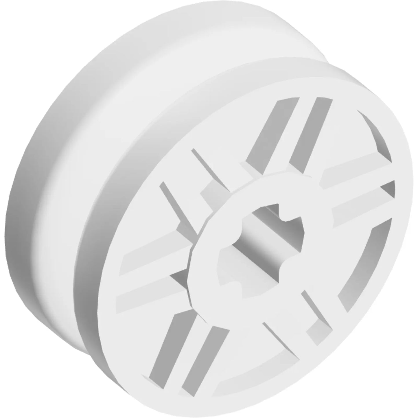 Part 56903 - Wheel 18mm D. x  8mm with Fake Bolts and Shallow Spokes and Axle Hole