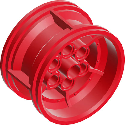 Teil 56908 – Rad 43,2 mm D. x 26 mm Technic Racing klein, 6 Stiftlöcher