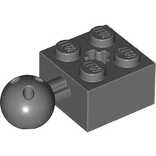 Part 57909b - Technic, Brick Modified 2 x 2 with Ball Joint and Axle Hole with 6 Holes in Ball