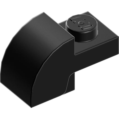 Part 5841 - Slope, Curved 2 x 1 with Recessed Stud