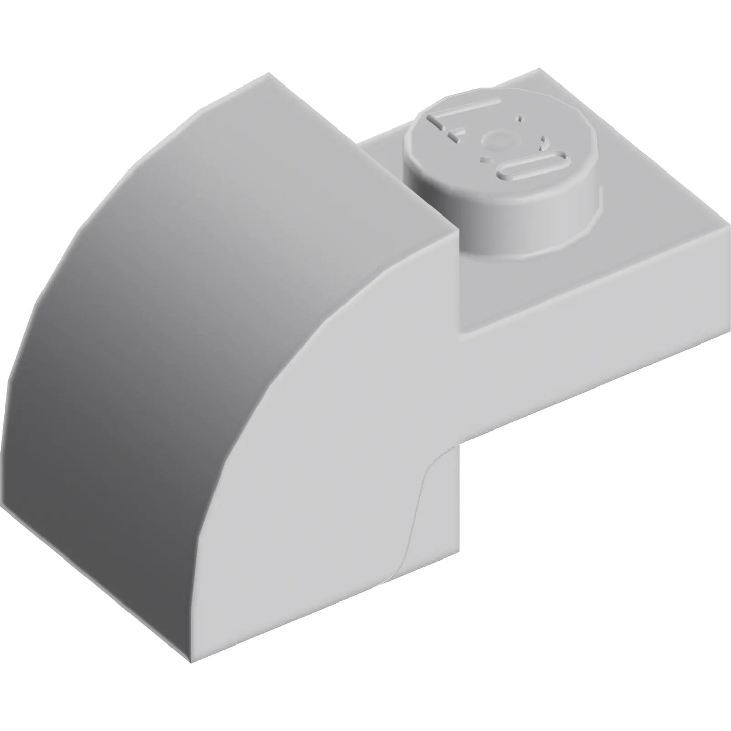Part 5841 - Slope, Curved 2 x 1 with Recessed Stud